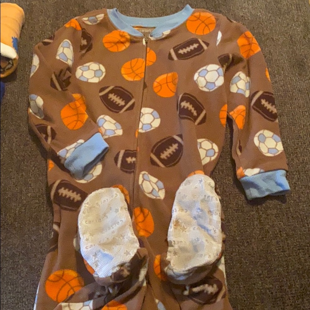Boys fleece pajama onesie